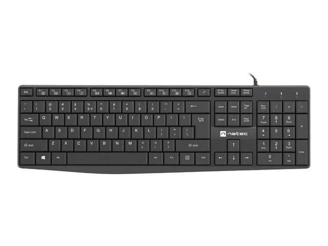 Natec KLAWIATURA NAUTILUS US SLIM CZARNA NKL-1950, zdjęcie 1 z 4