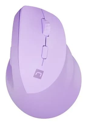 Natec MYSZ WERTYKALNA CRAKE 2 BEZPRZEWODOWA 2400DPI BLUETOOTH 5.2 + 2.4GHZ PURE LAVENDER, zdjęcie 1 z 11