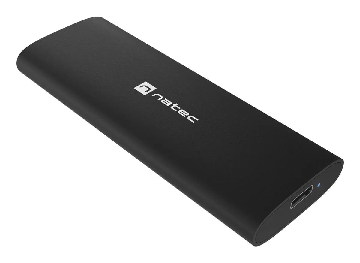 Natec OBUDOWA SSD ZEWNĘTRZNA RHINO M.2 NVME LITE USB-C 3.1 GEN 2 ALUMINIUM, zdjęcie 1 z 7