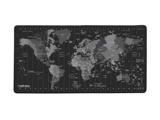 Natec Podkładka pod mysz Time Zone NPO-1119 (800mm x 400mm), zdjęcie 1 z 6