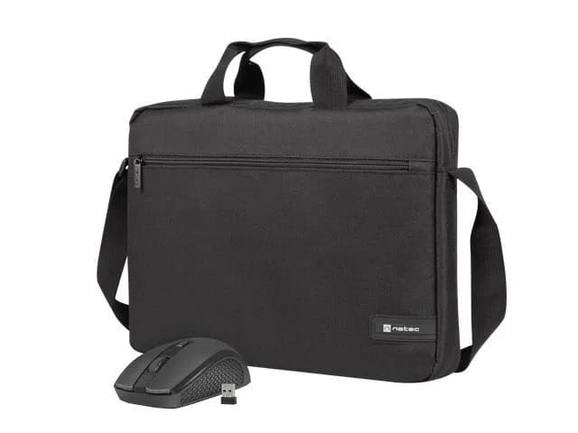 Natec TORBA DO LAPTOPA WALLAROO 2 15.6" Z MYSZKĄ BEZPRZEWODOWĄ NTO-2051, zdjęcie 1 z 9
