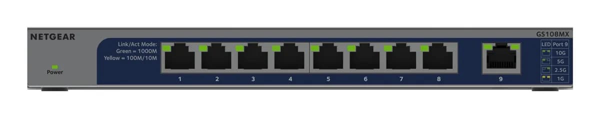 Netgear Switch GS108MX-100EUS 8p Unmanaged Gigabit, zdjęcie 1 z 8