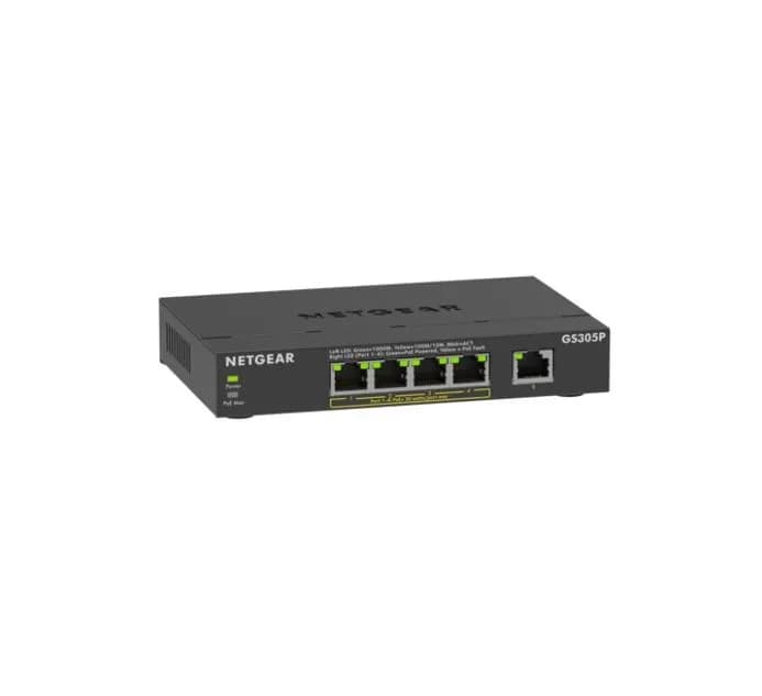 Netgear Switch GS305P-300EUS 5p PoE 63W (PoE+: 4p) Unmanaged Gigabit, zdjęcie 1 z 6