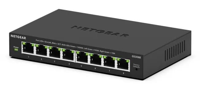 Netgear Switch GS308E-400EUS 8p Unmanaged Gigabit, zdjęcie 1 z 6