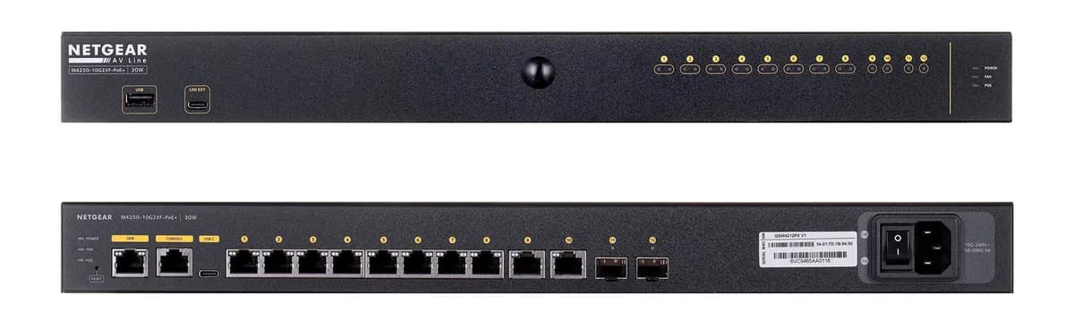 Netgear Switch GSM4212PX-100EUS 12p PoE 240W (PoE+: 8p) Managed 10 Gigabit, zdjęcie 1 z 12