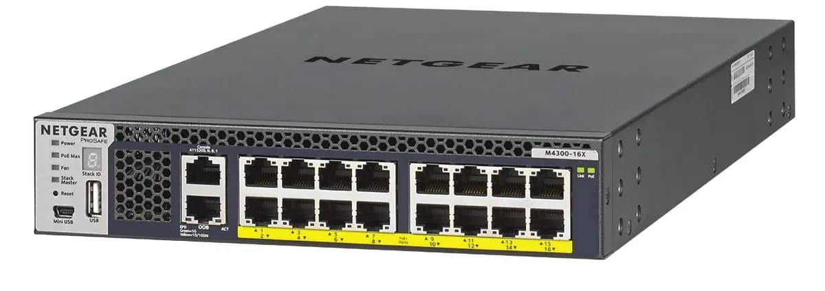 Netgear Switch XSM4316PB-100NES 16p PoE 500W (PoE+: 16p) Managed 10G(Multigigabit), zdjęcie 1 z 2