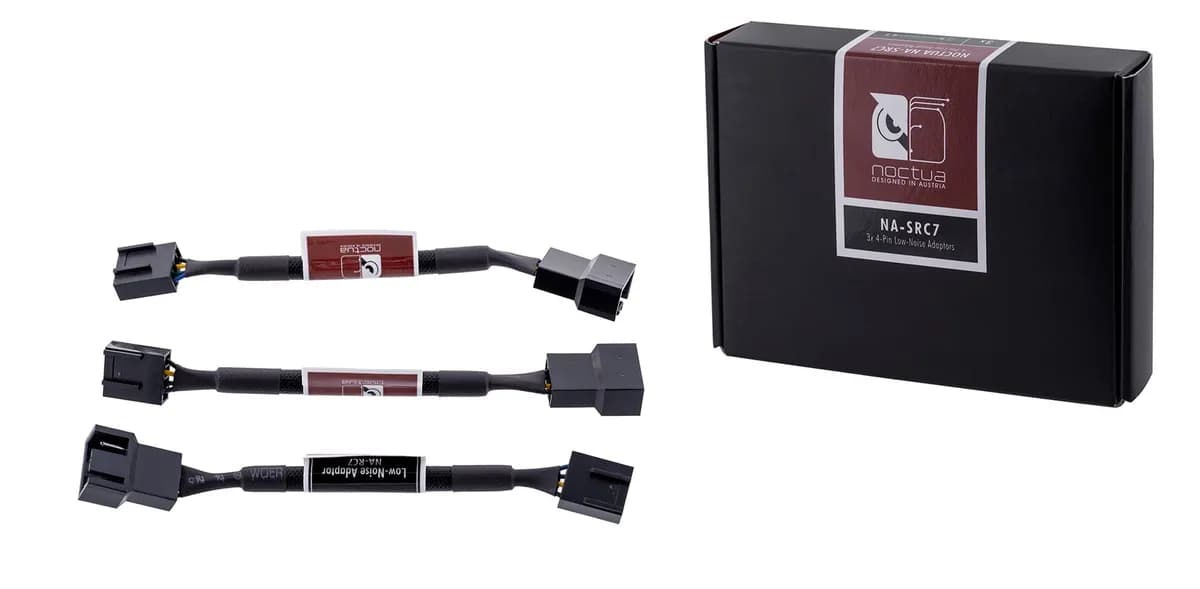 Noctua Mocowanie wentylatora NA-SRC7 3 szt. Low-Noise Adaptors 4-Pin, zdjęcie 1 z 9