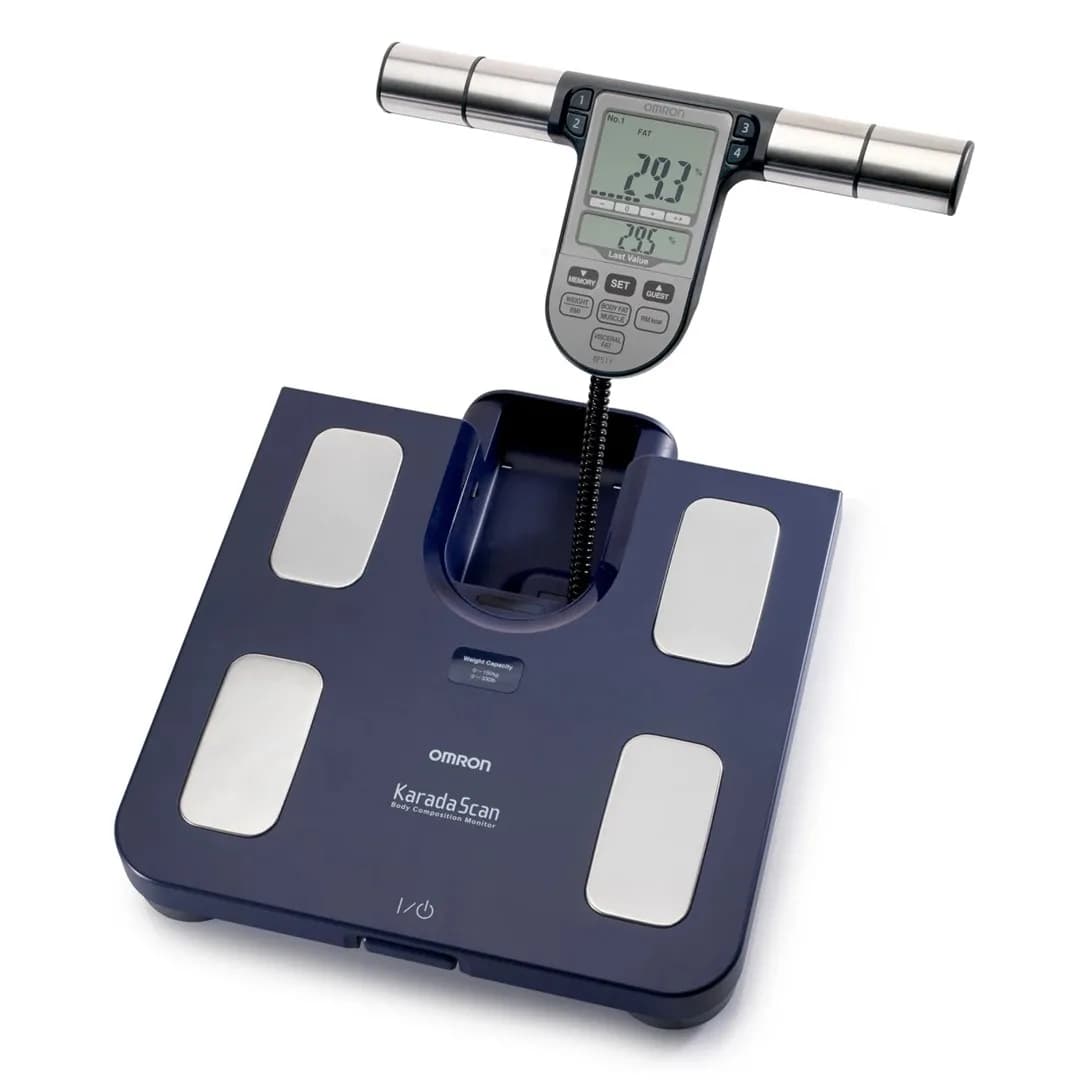 Omron Waga z analizatorem składu ciała Body Comp Monitor BF511 Blue HBF-511B-E, zdjęcie 1 z 12