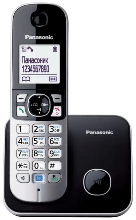 Panasonic Telefon stacjonarny KX-TG6811 PDB (kolor czarny, kolor srebrny), zdjęcie 1 z 3