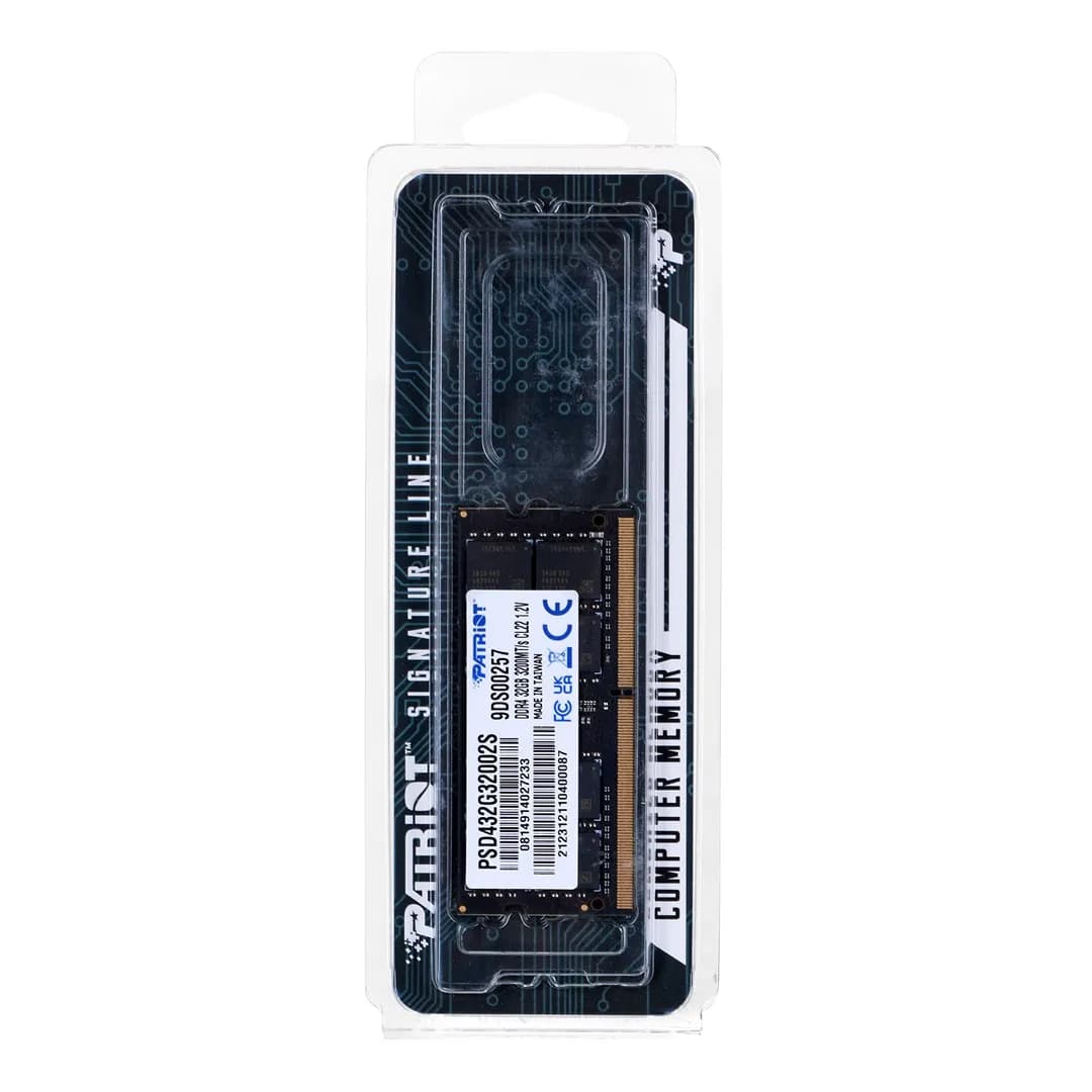Patriot DDR4 32GB SIGNATURE 3200MHz CL22 SO-DIMM, zdjęcie 1 z 4