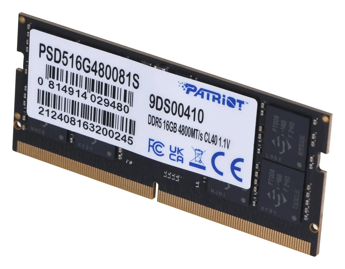 Patriot SIGNATURE SO-DIMM DDR5 16GB 4800MHz 1 Rank, zdjęcie 1 z 3