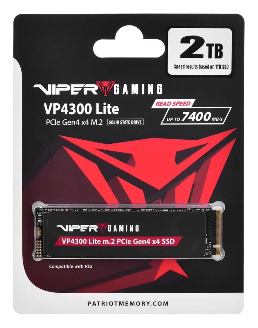 Patriot Viper VP4300L M.2 PCI-Ex4 NVMe 2TB 7.2, 6., zdjęcie 1 z 9