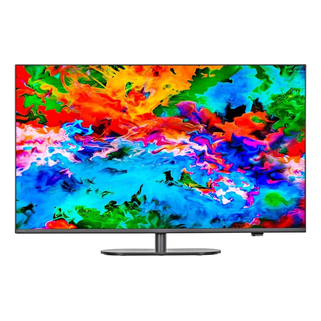 Philips Telewizor 50PUS9010/12 QLED 50" 4K Ultra HD 144Hz Titan OS Dolby Atmos Ciemnoszary, zdjęcie 1 z 12