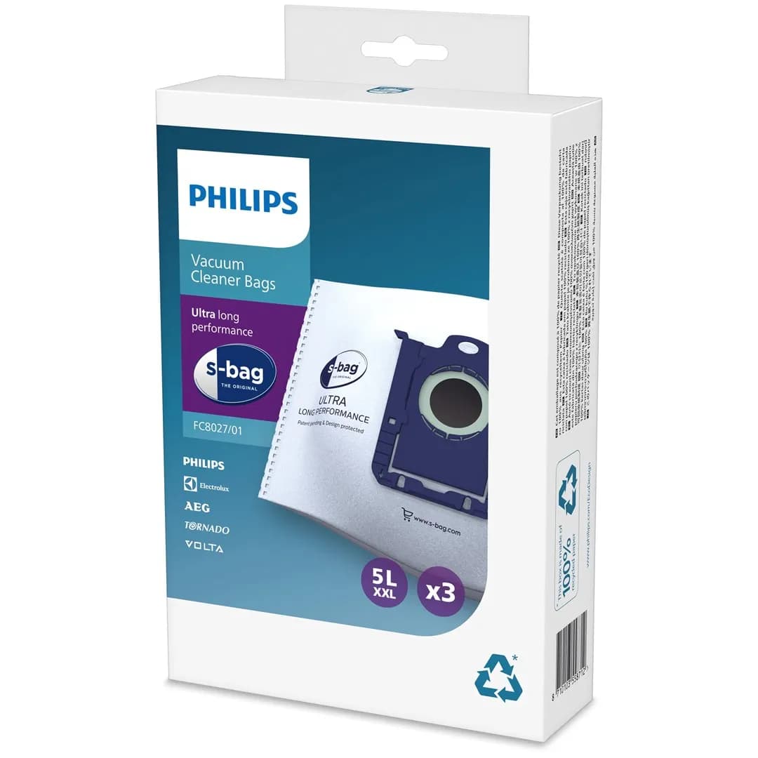 Philips Worek do odkurzacza AEG, Electrolux, (Materiał syntetyczny; FC8027/01; 3 szt.)