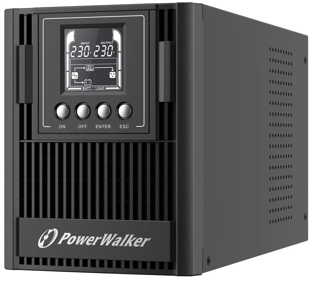 PowerWalker UPS ON-LINE VFI 1000 AT FR 3X FR OUT, USB/RS-232, LCD, EPO, zdjęcie 1 z 3