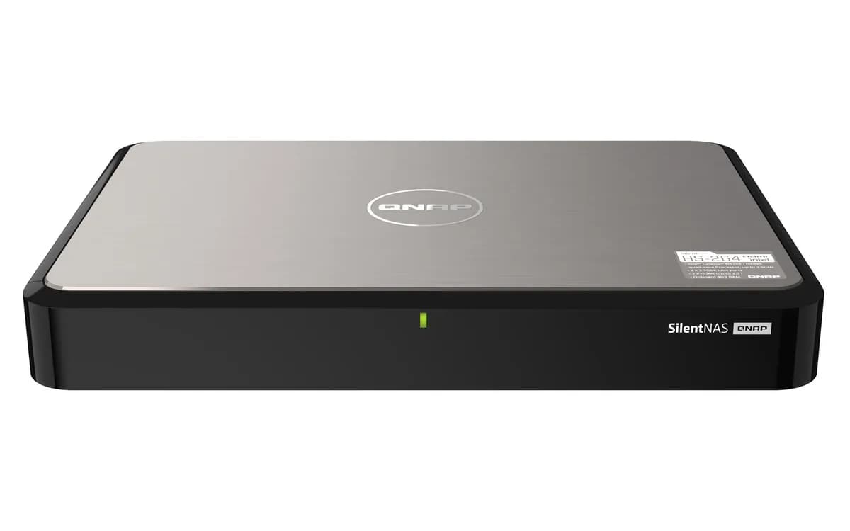 Qnap HS-264-8G, Compact, 2 x 2.5"/3.5" SATA, Intel Celeron N5105/N5095 Quad Core, 8GB, 2 x, zdjęcie 1 z 6