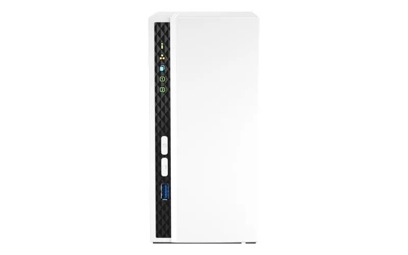 Qnap TS-233, Tower, 2 x 2.5"/3.5" SATA, ARM 2.0GHz Quad core, 2GB, 1 x 1GbE, External adapter, zdjęcie 1 z 4