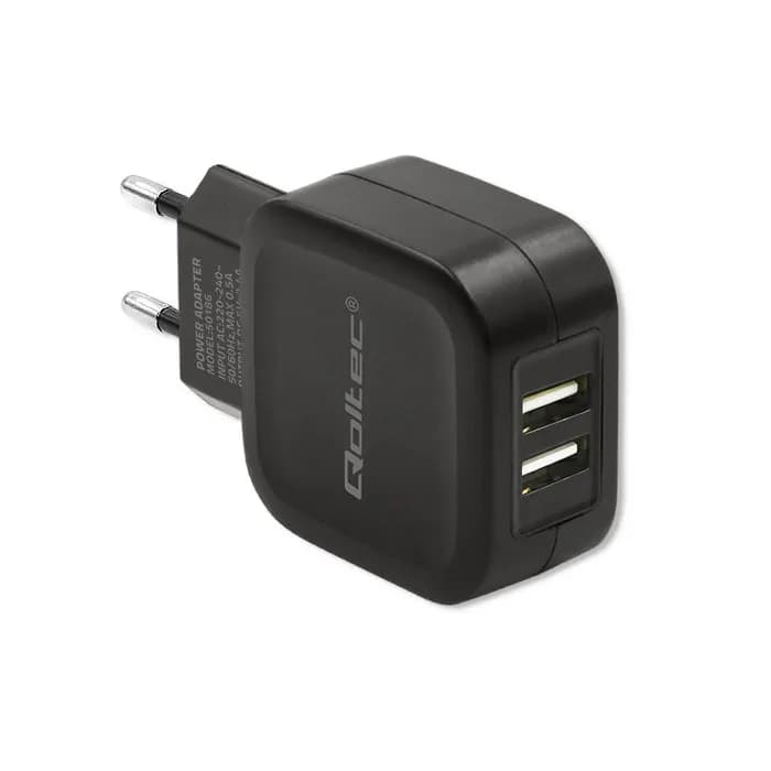 Qoltec Ładowarka sieciowa 50186 (3400 mA; 17W; USB), zdjęcie 1 z 8