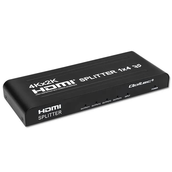 Qoltec ROZDZIELACZ SPLITTER 4XHDMI 4KX2K | 3.4GB/S, zdjęcie 1 z 12