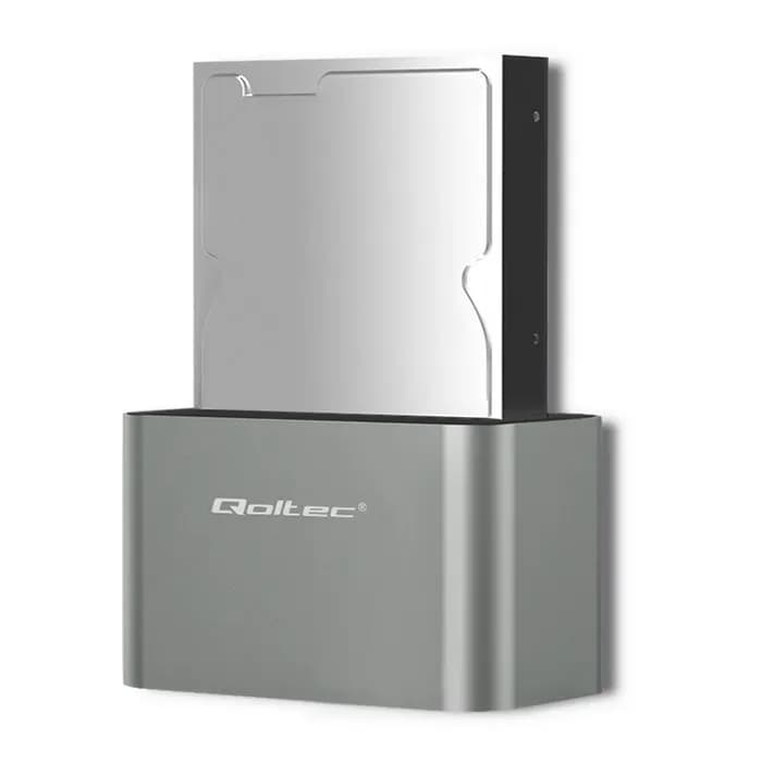 Qoltec STACJA DOKUJĄCA HDD/SSD | 2.5"/3.5" SATA | USB 3.0, zdjęcie 1 z 8