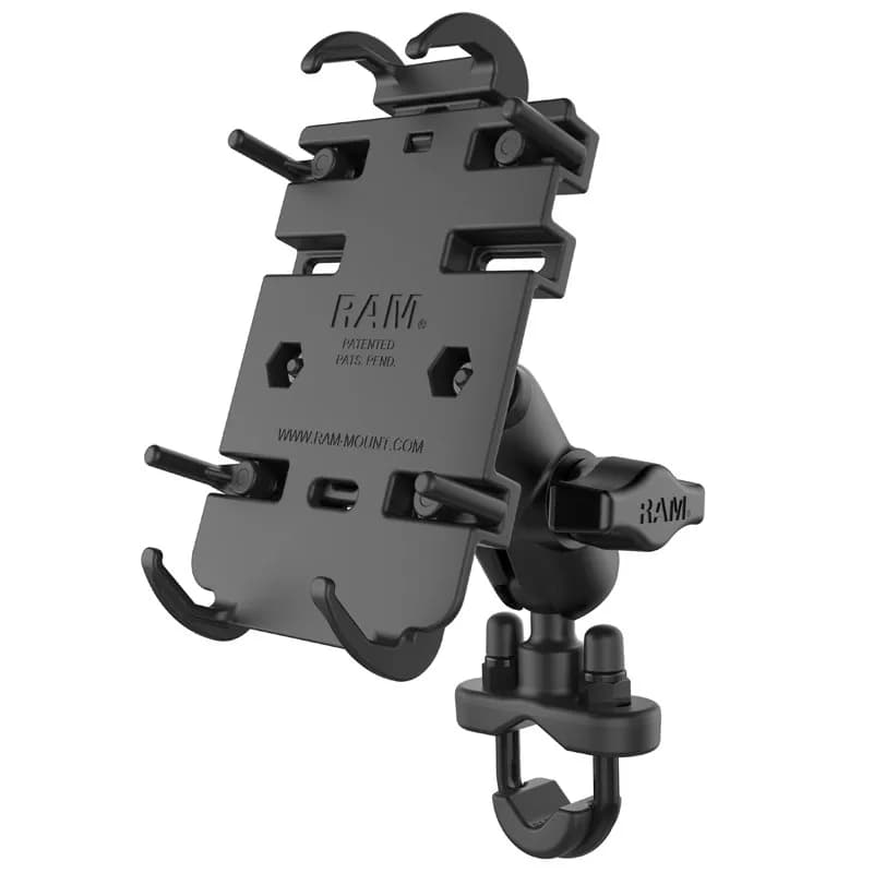 RAM Mounts Uchwyt na telefon RAM Quick-Grip z podstawą U-Bolt na kierownicę - krótki, zdjęcie 1 z 6