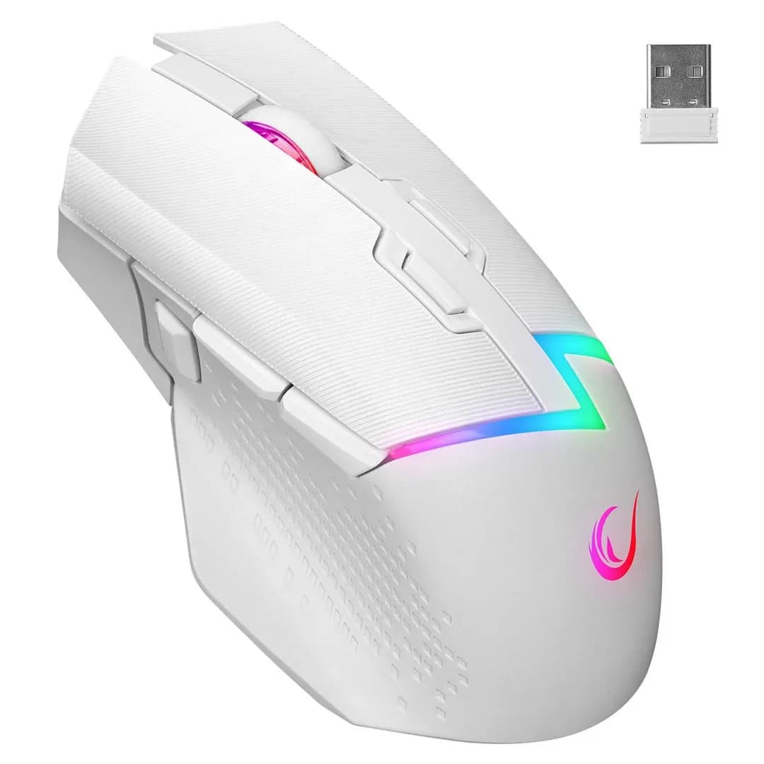 Rampage MYSZ BEZPRZEWODOWA DROP M3 V2 24000 DPI WHITE, zdjęcie 1 z 7