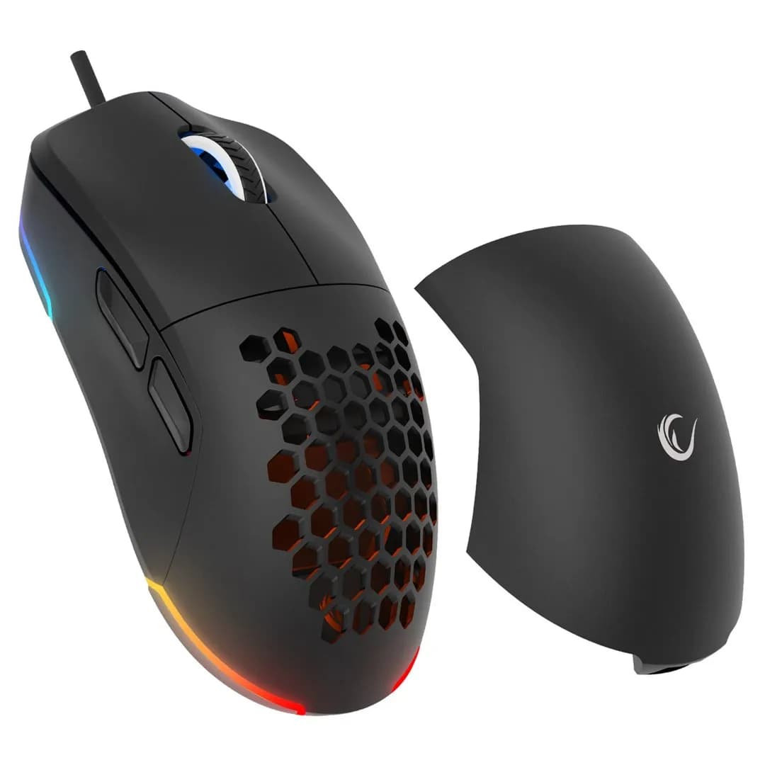 Rampage MYSZ GAMINGOWA PRZEWODOWA 12800DPI BLINK BLACK, zdjęcie 1 z 9