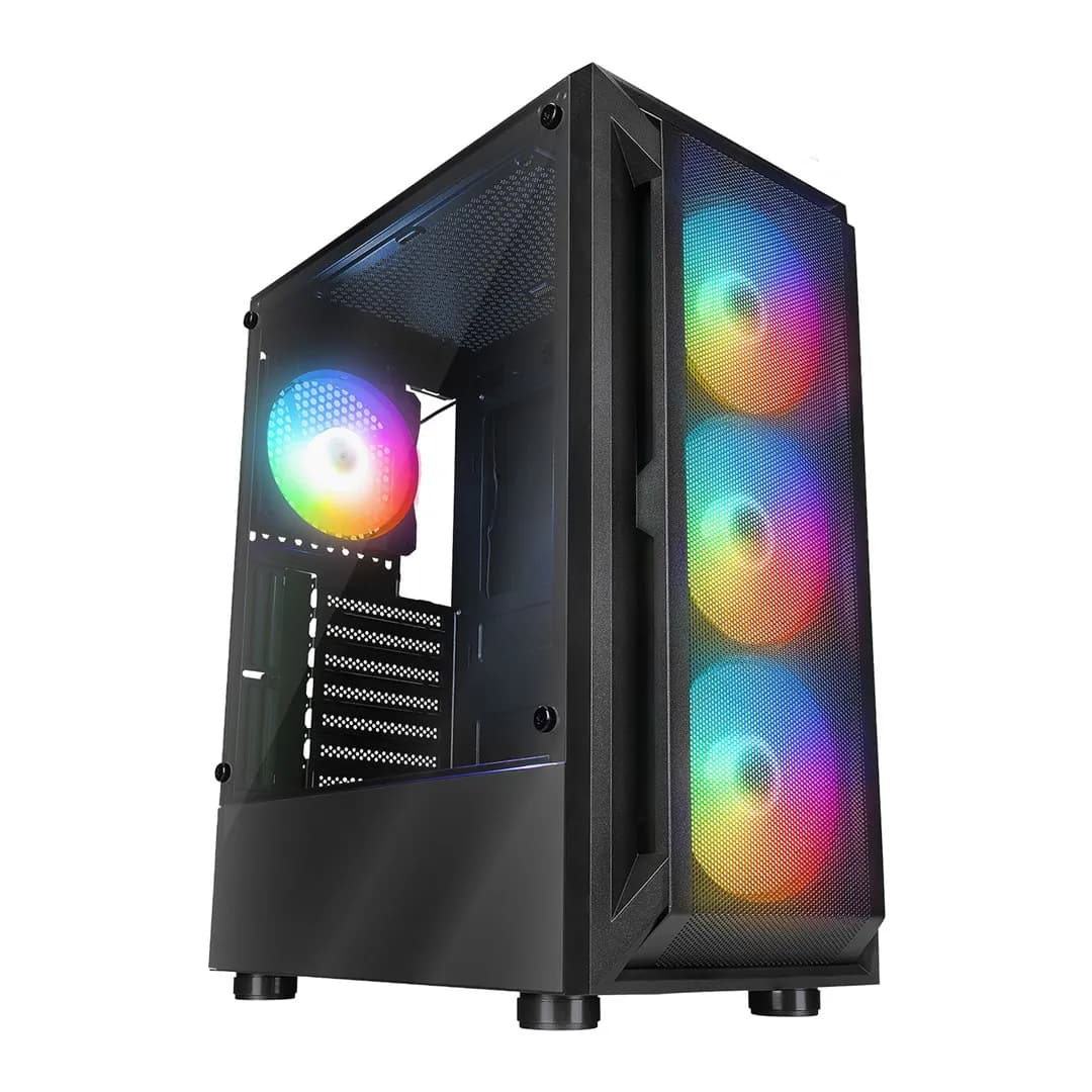 Rampage OBUDOWA PC Z OKNEM SHIVA 4X WENTYLATOR 120MM RAINBOW BLACK, zdjęcie 1 z 5