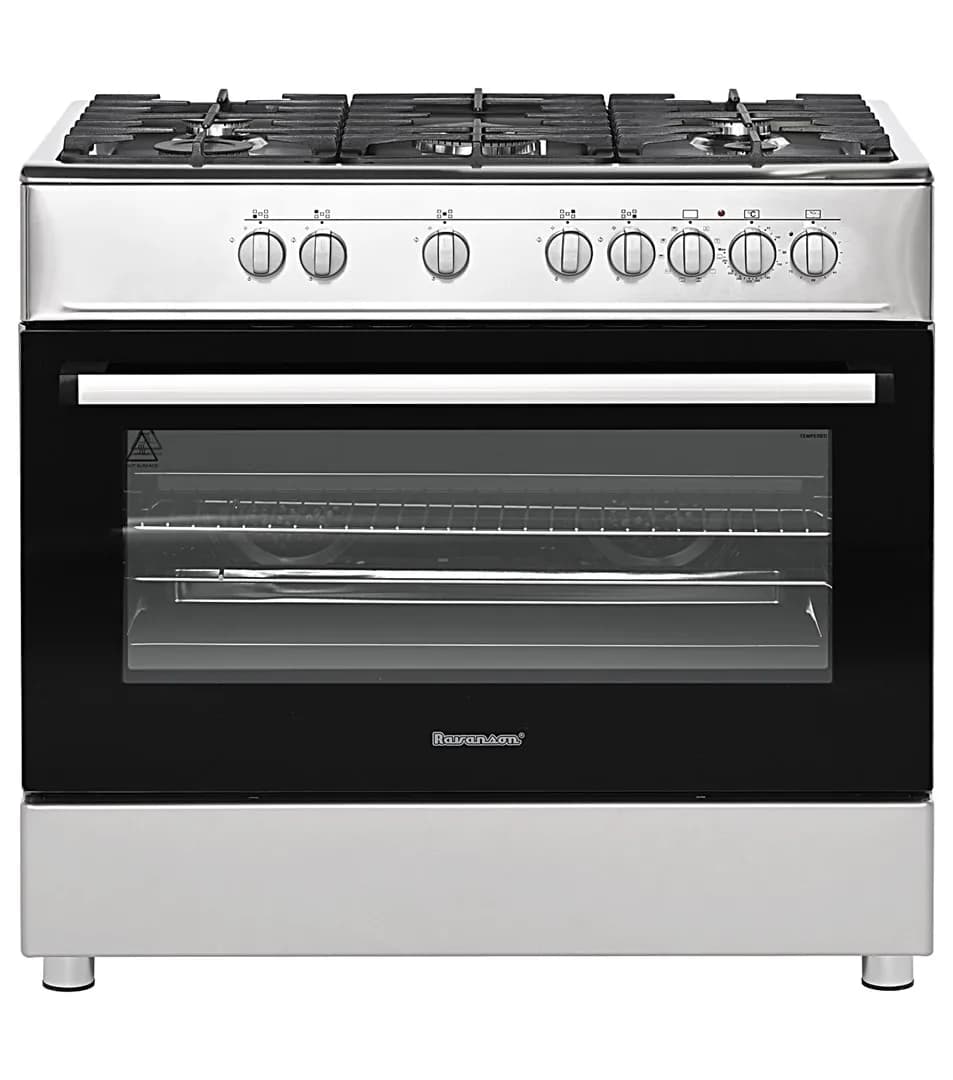 Ravanson Kuchnia gazowo-elektryczna KWGE-K90A Cheff | 5 palników + palnik WOK | termoobieg | rożen, zdjęcie 1 z 6