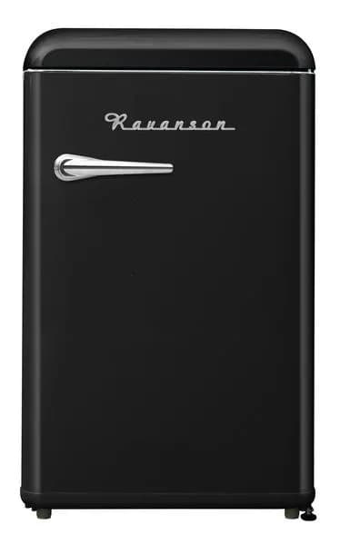 Ravanson Lodówka Retro LKK-120ERB 120l | styl vintage | 545 x 585 x 860 mm | czarny, zdjęcie 1 z 4