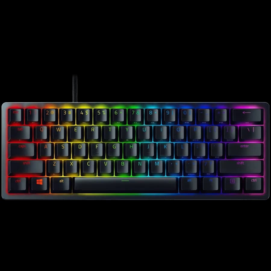 Razer Klawiatura Gamingowa Przewodowa Huntsman Mini Clicky Optical, Czarna, układ US