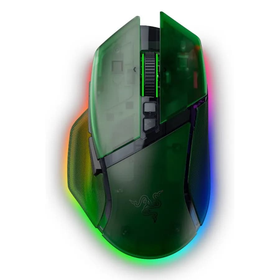 Razer Mysz Gamingowa Basilisk V3 Pro 35K Phantom Green, Bezprzewodowa, zdjęcie 1 z 5