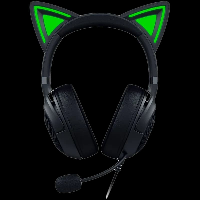 Razer Słuchawki Gamingowe Kraken Kitty V2, Czarne, zdjęcie 1 z 3