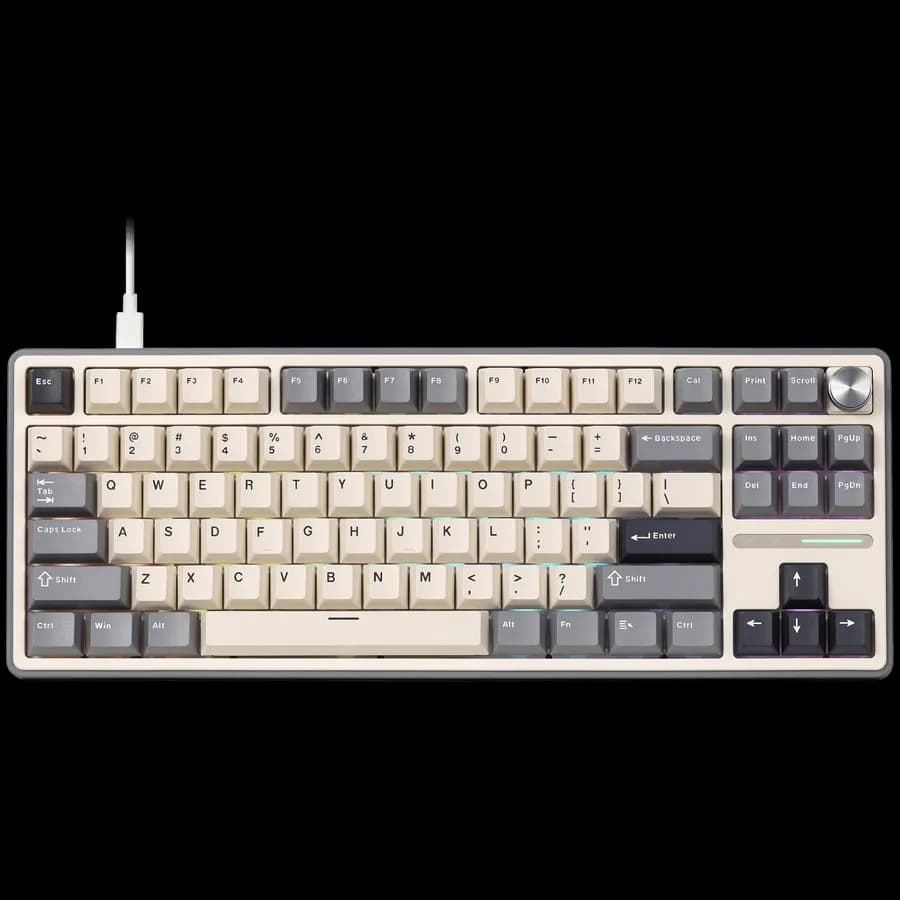 Royal Kludge R87Pro Half Grey Gaming Keyboard Creamy switch, zdjęcie 1 z 2