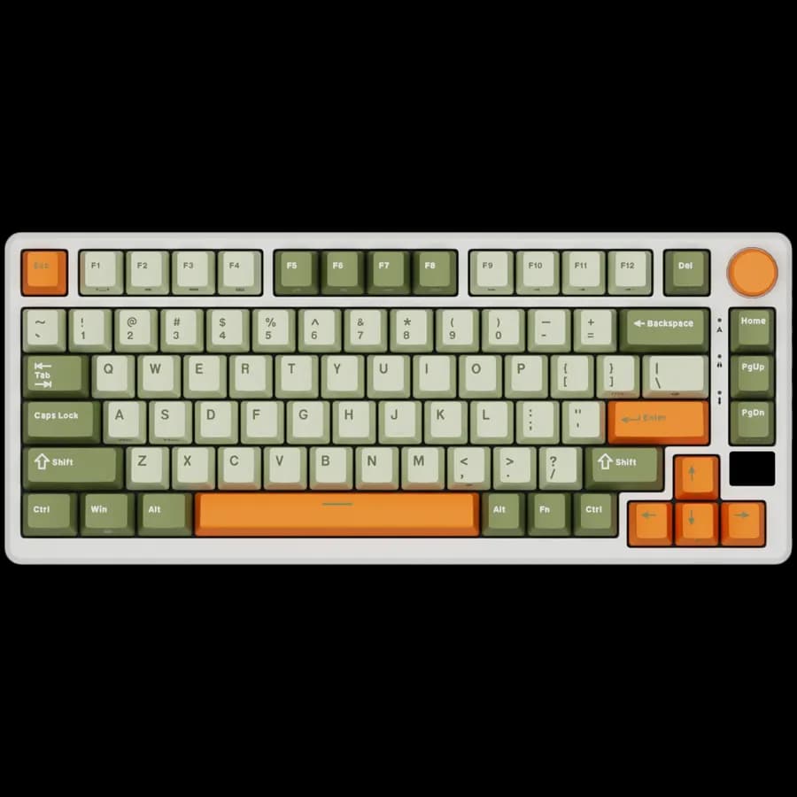 Royal Kludge RK-M75 Slate Cyan Gaming Keyboard Cream switch, zdjęcie 1 z 6