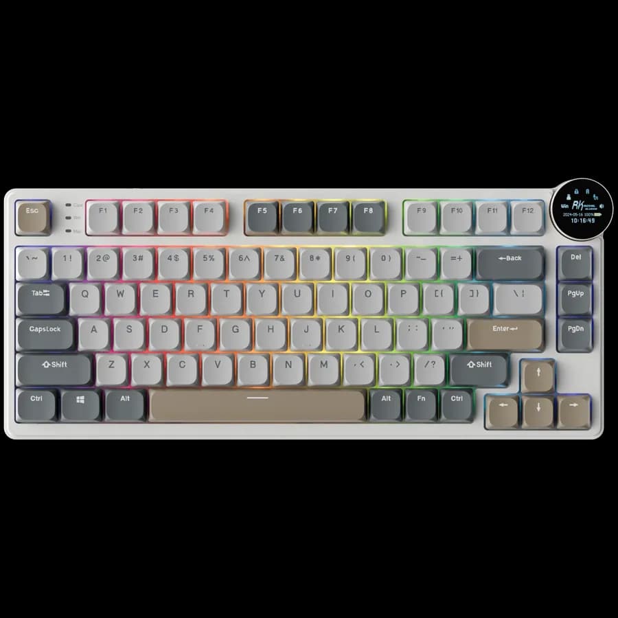 Royal Kludge RK N80 Pearly Dawn Gaming Keyboard Red switch, zdjęcie 1 z 2