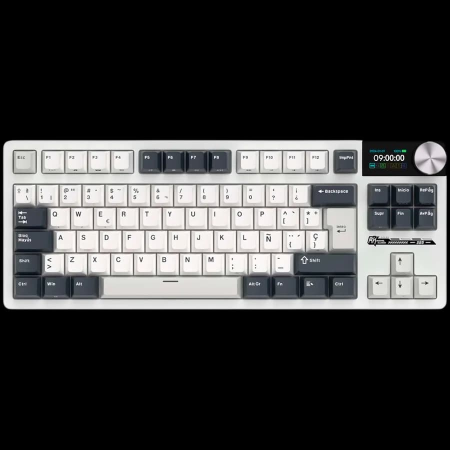 Royal Kludge RK S85 White Night Gaming Keyboard Cloud switch, zdjęcie 1 z 2
