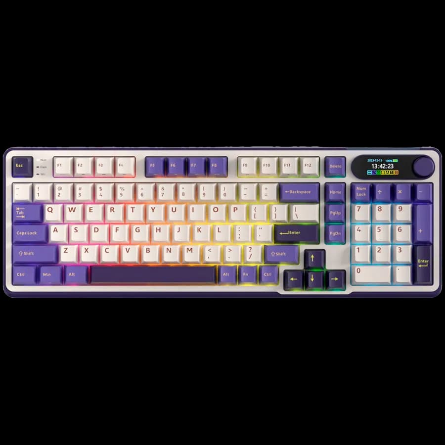 Royal Kludge RK-S98 Blackberry Mousse Gaming Keyboard Chartreuse switch, zdjęcie 1 z 2
