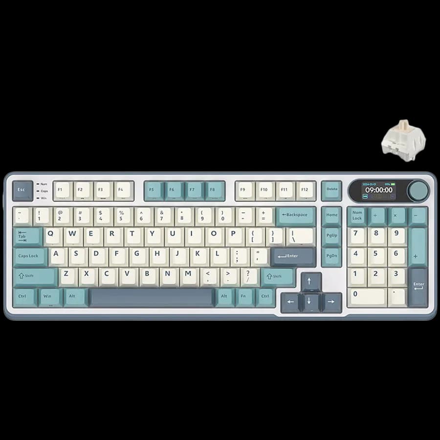 Royal Kludge RK-S98 Light Cloud Gaming Keyboard Beige switch, zdjęcie 1 z 6