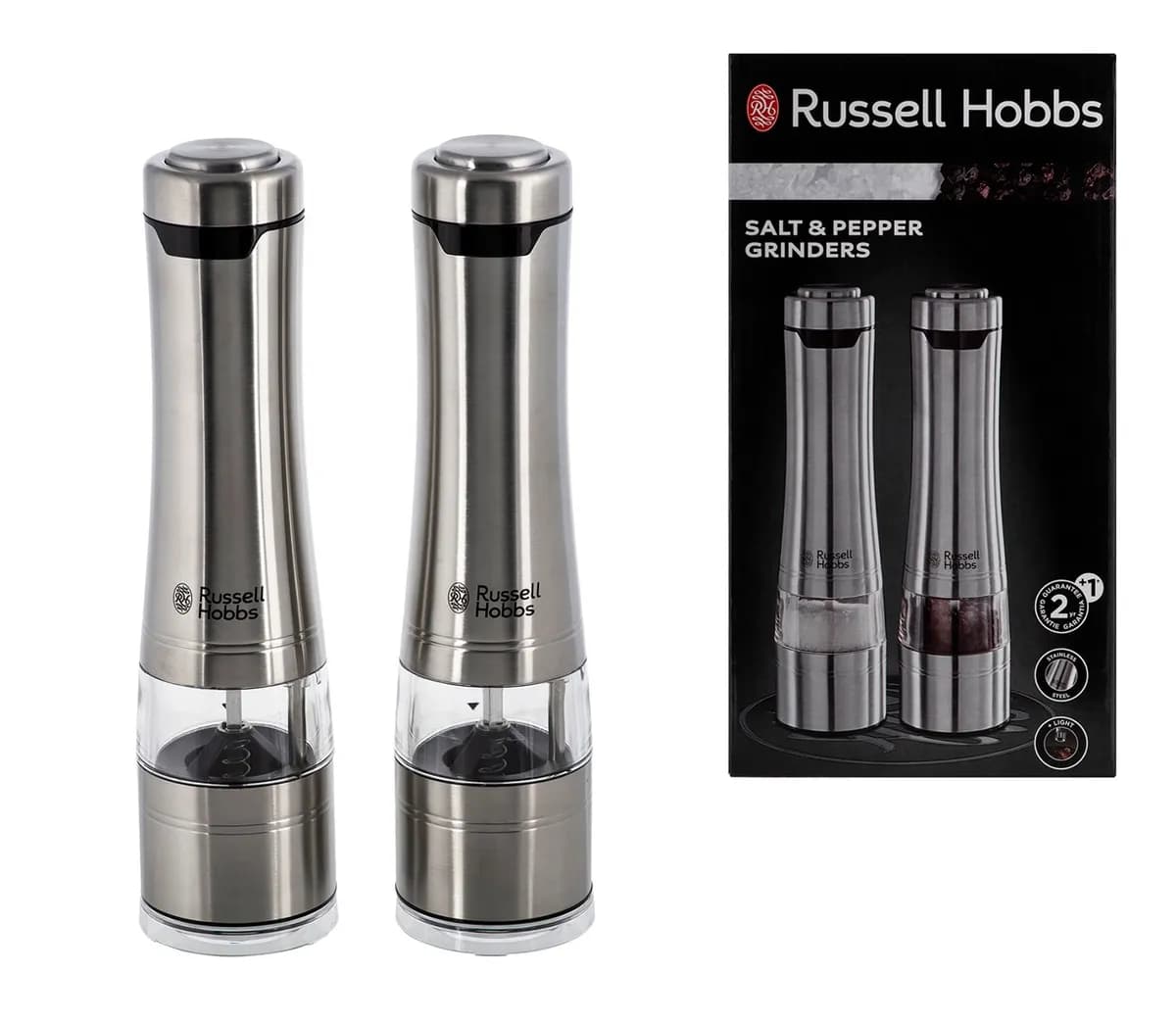 Russell Hobbs ZESTAW MŁYNKÓW DO SOLI I PIEPRZU CLASSICS 23460-56, zdjęcie 1 z 8