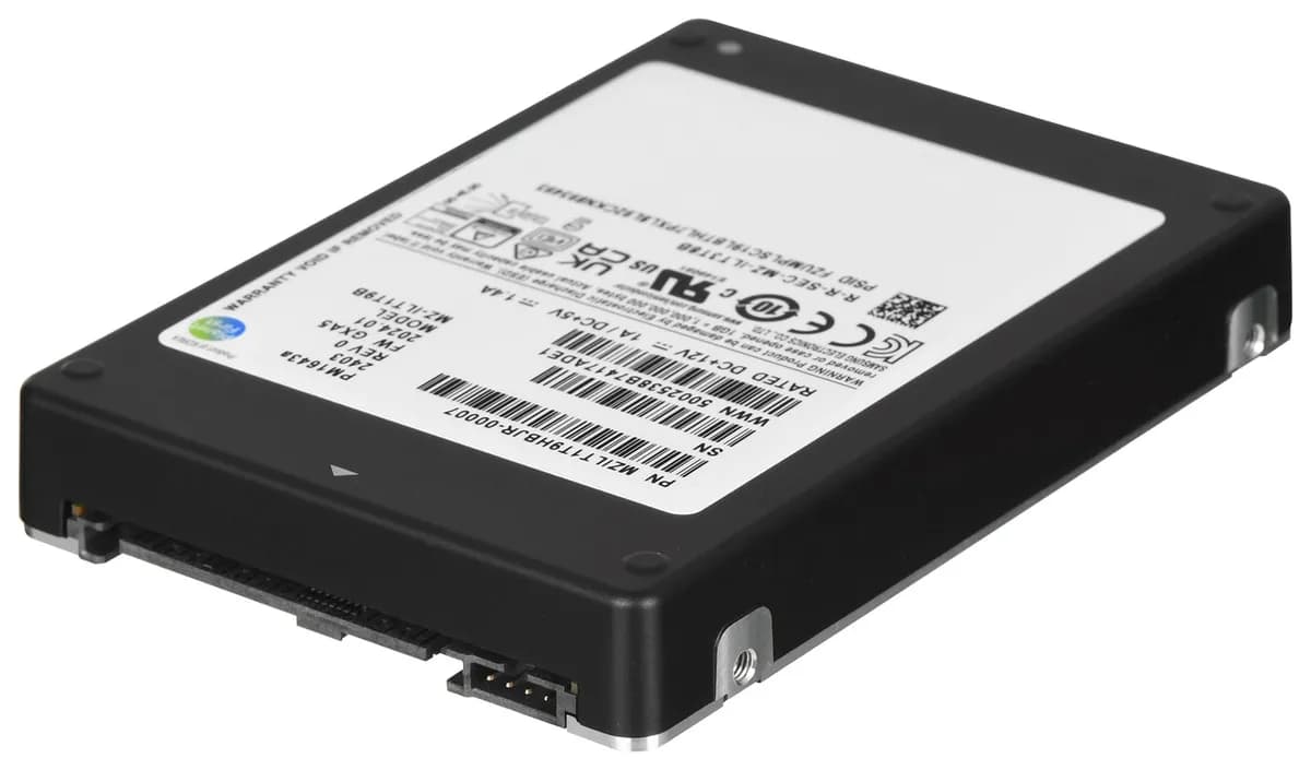 Samsung Dysk SSD PM1643a 1.92TB 2.5" SAS 12Gb/s MZILT1T9HBJR-00007 (DWPD 1), zdjęcie 1 z 5