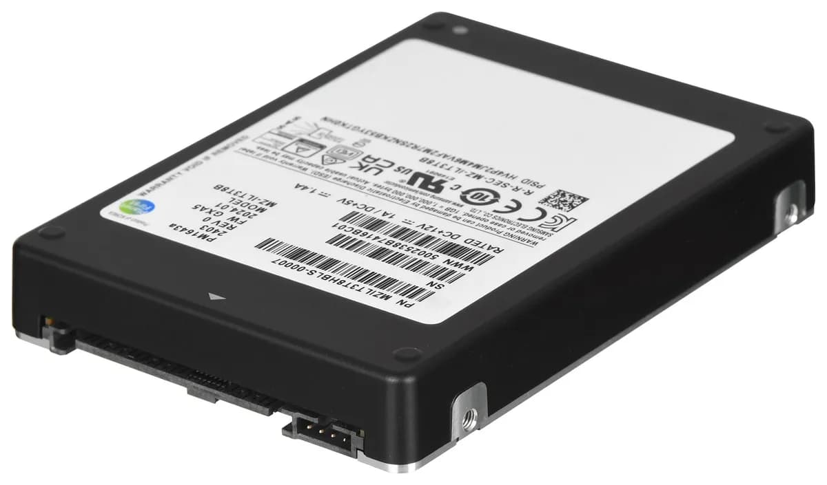Samsung Dysk SSD PM1643a 3.84TB 2.5" SAS 12Gb/s MZILT3T8HBLS-00007 (DWPD 1), zdjęcie 1 z 5