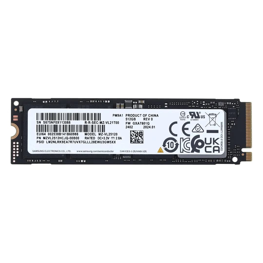 Samsung Dysk SSD PM9A1 512GB Nvme M.2 2280 MZVL2512HCJQ-00B00, zdjęcie 1 z 2