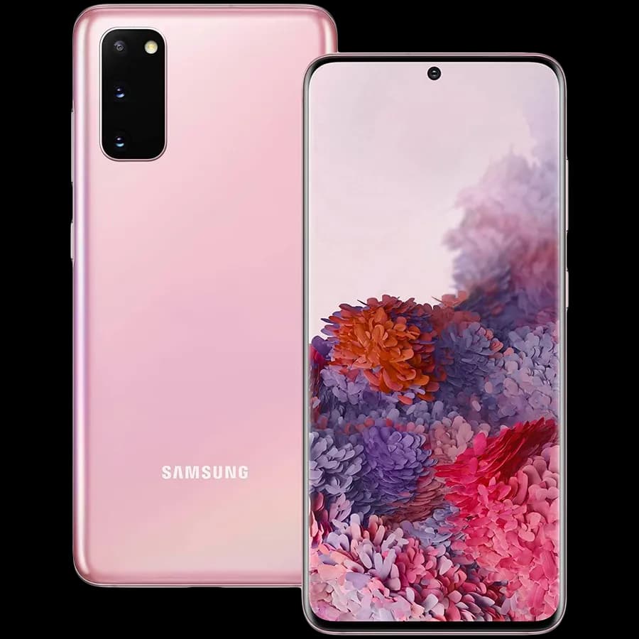 Samsung Galaxy S20 128 GB Cloud Pink, Grade C, Used, zdjęcie 1 z 4