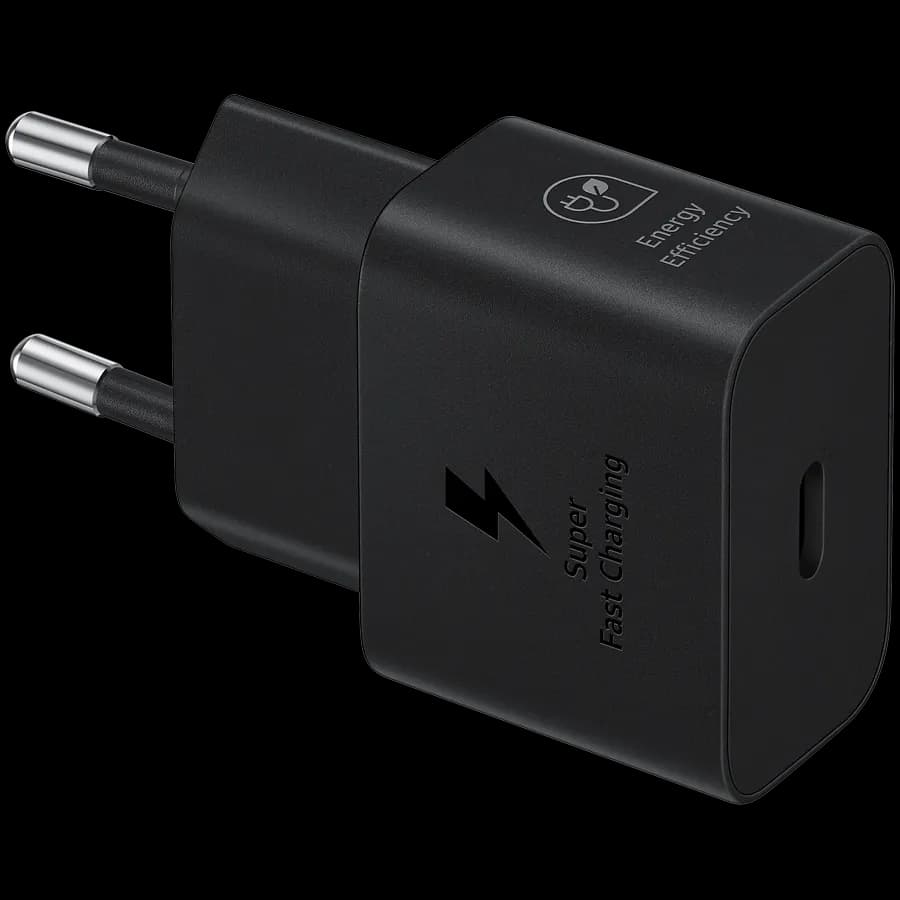 Samsung Ładowarka sieciowa 25W Fast Charging USB-C (+kabel), Czarna, zdjęcie 1 z 2