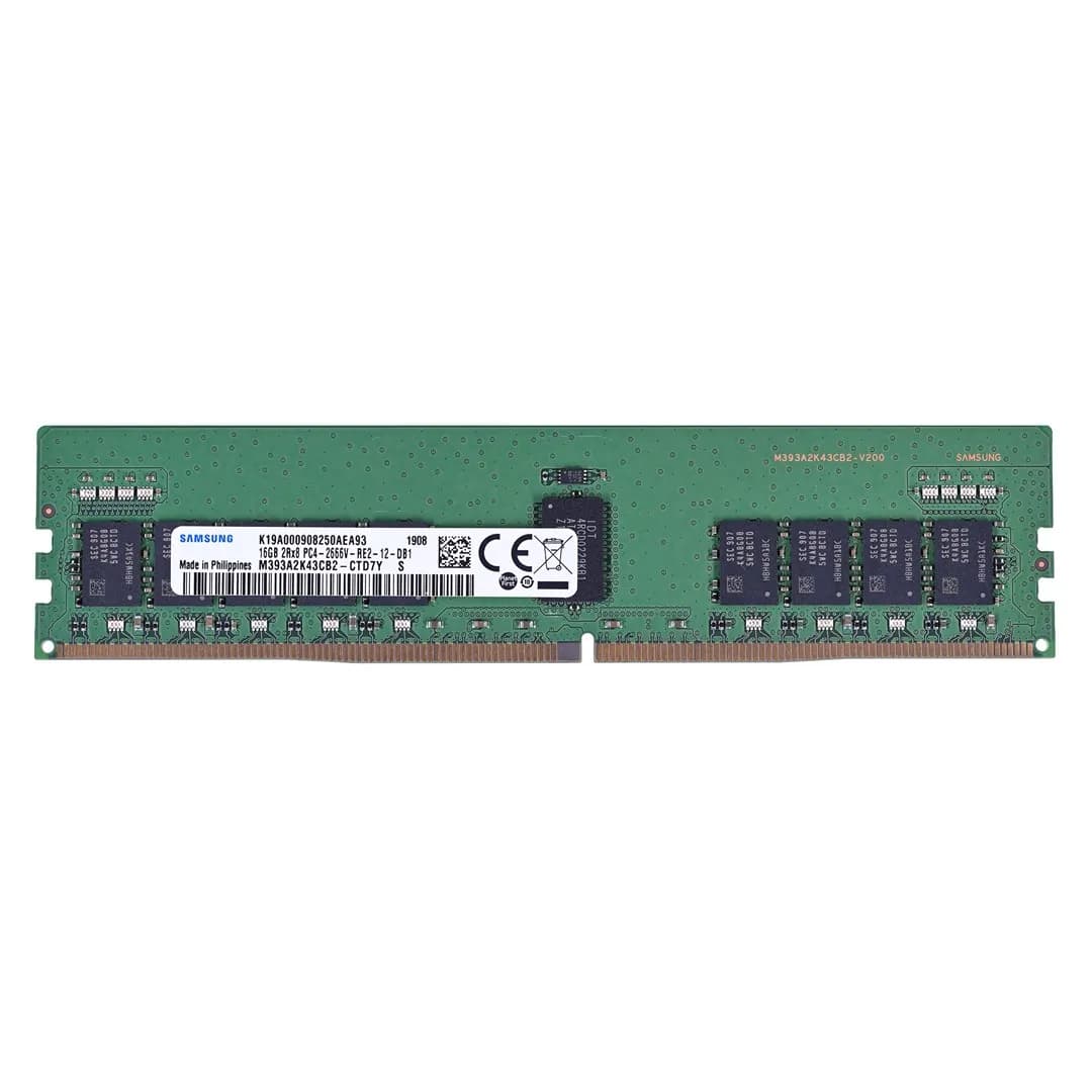 Samsung RDIMM 16GB DDR4 2Rx8 2666MHz PC4-21300 ECC REGISTERED M393A2K43CB2-CTD, zdjęcie 1 z 2