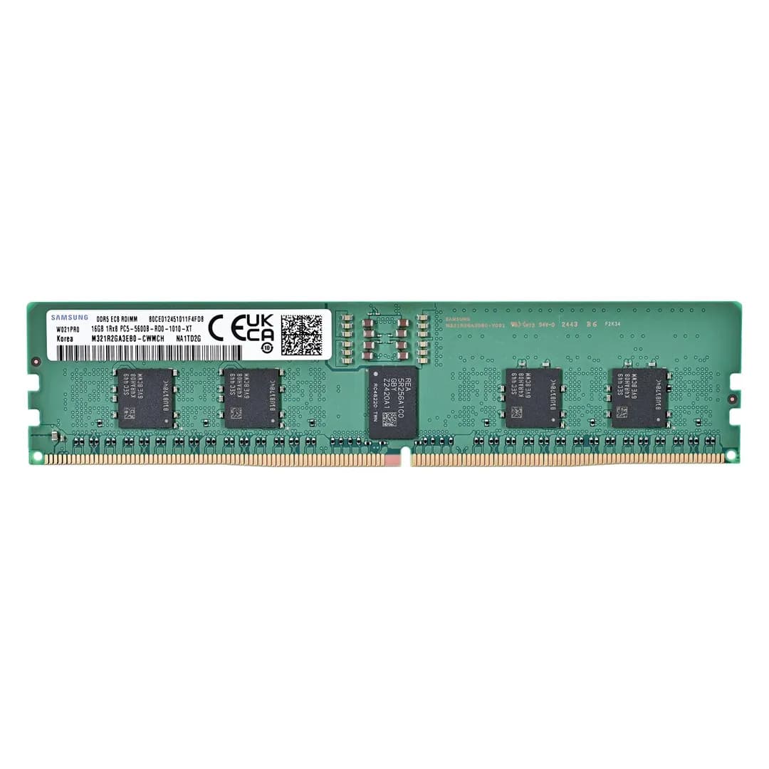 Samsung RDIMM 16GB DDR5 1Rx8 5600MHz PC5-44800 ECC REGISTERED M321R2GA3EB0-CWM, zdjęcie 1 z 2