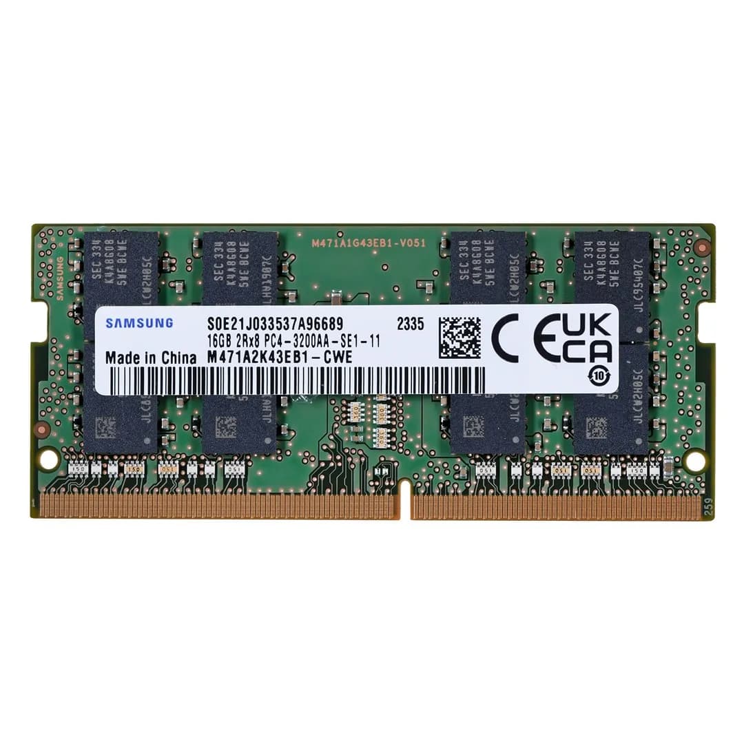 Samsung SO-DIMM 16GB DDR4 2Rx8 3200MHz PC4-25600 M471A2K43EB1-CWE, zdjęcie 1 z 2