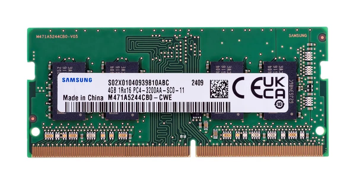 Samsung SO-DIMM 4GB DDR4 1Rx16 3200MHz PC4-25600 M471A5244CB0-CWE, zdjęcie 1 z 3