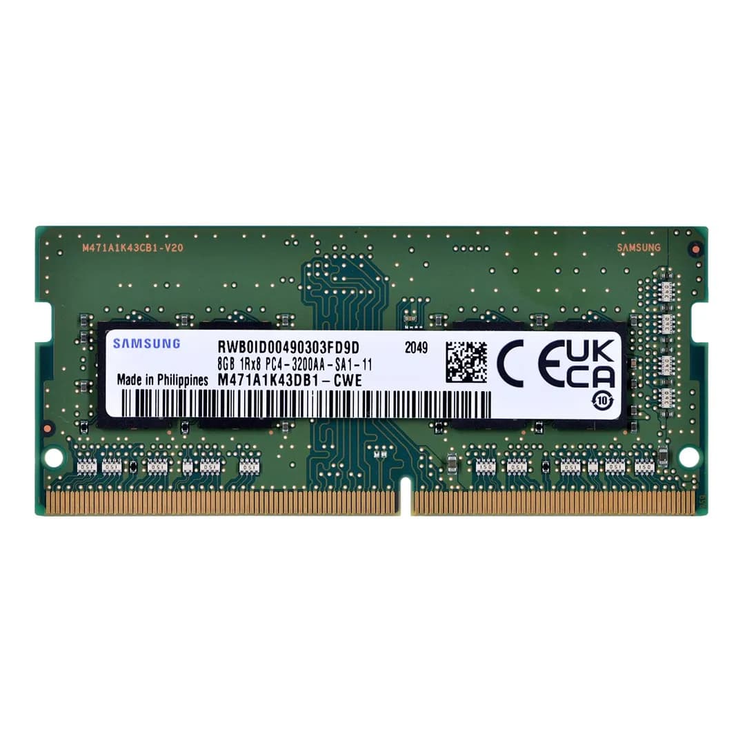 Samsung SO-DIMM 8GB DDR4 1Rx8 3200MHz PC4-25600 M471A1K43DB1-CWE, zdjęcie 1 z 2